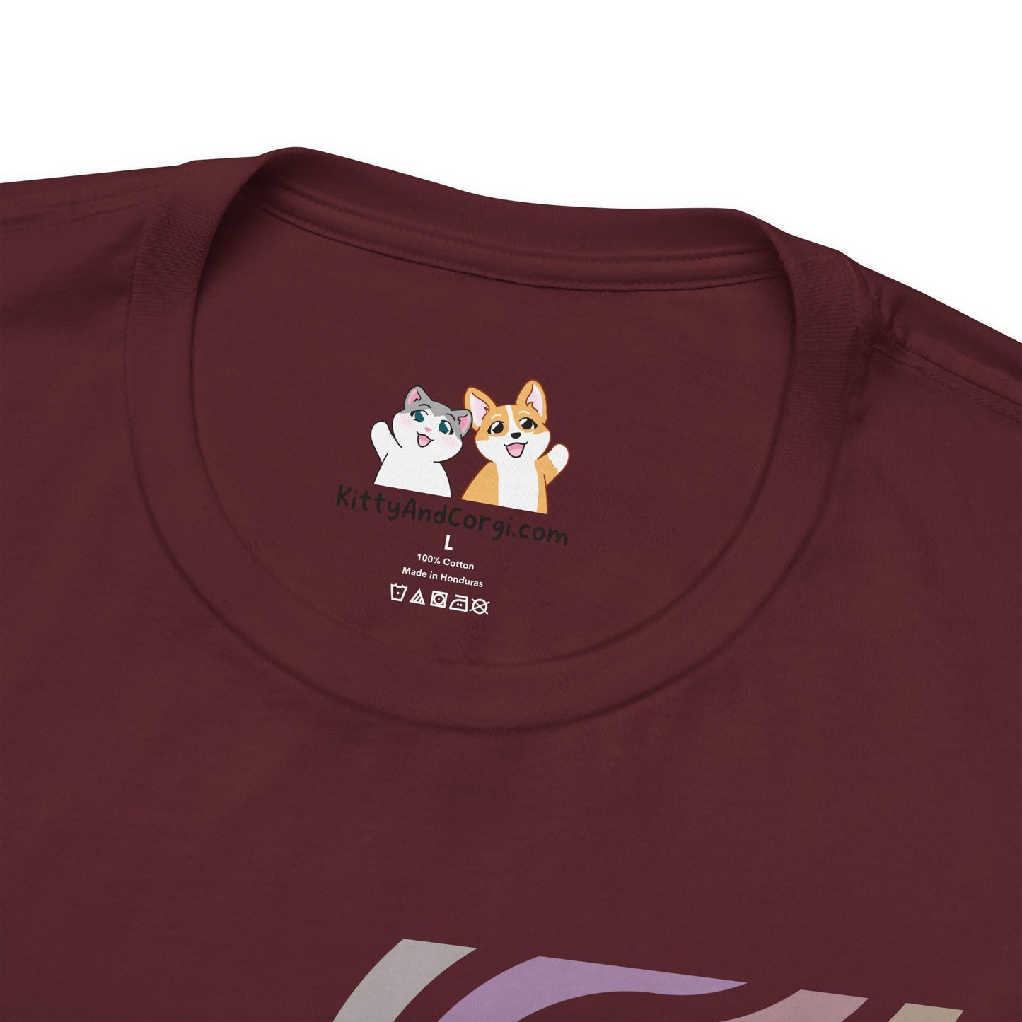 Corgi - Groovy Series - Stay Focused - Super Soft Cotton Airlume Unisex T-Shirt (Horizontal Graphic)