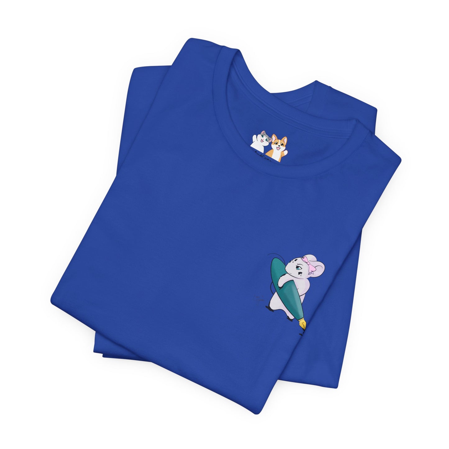 Stella the Ink Mouse — Super Soft Cotton Airlume Unisex T-Shirt