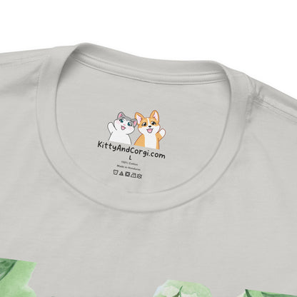 Corgi - Confidence is the Best Outfit - Super Soft Cotton Airlume Unisex T-Shirt (Horizontal Graphic)