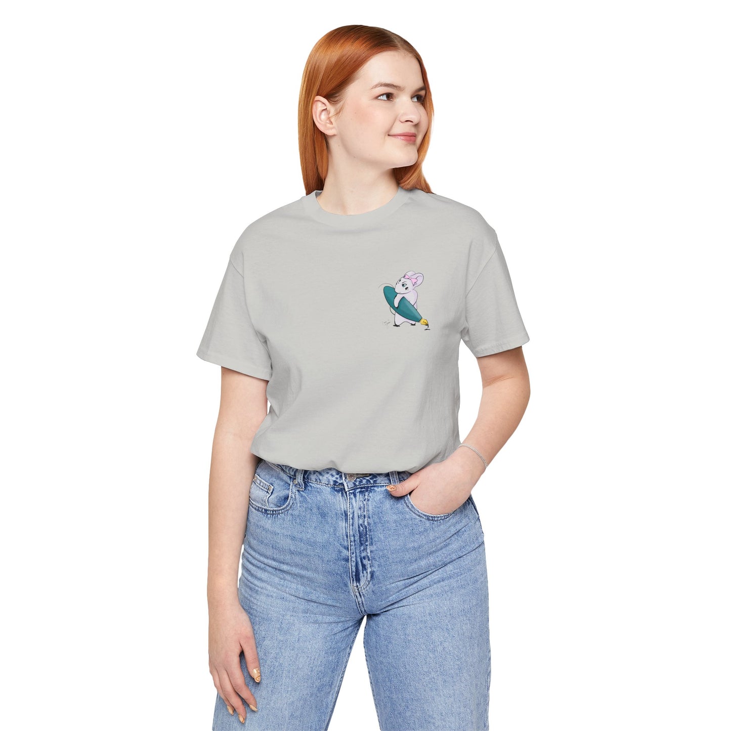 Stella the Ink Mouse — Super Soft Cotton Airlume Unisex T-Shirt