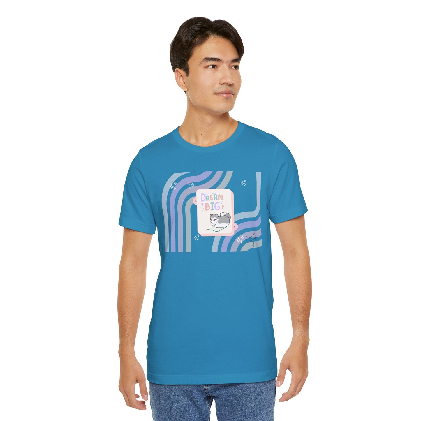 Kitty - Dream Big - Super Soft Cotton Airlume Unisex T-Shirt (Horizontal Graphic)