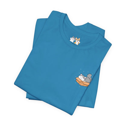 Kitty in a Box - Super Soft Cotton Airlume Unisex T-Shirt