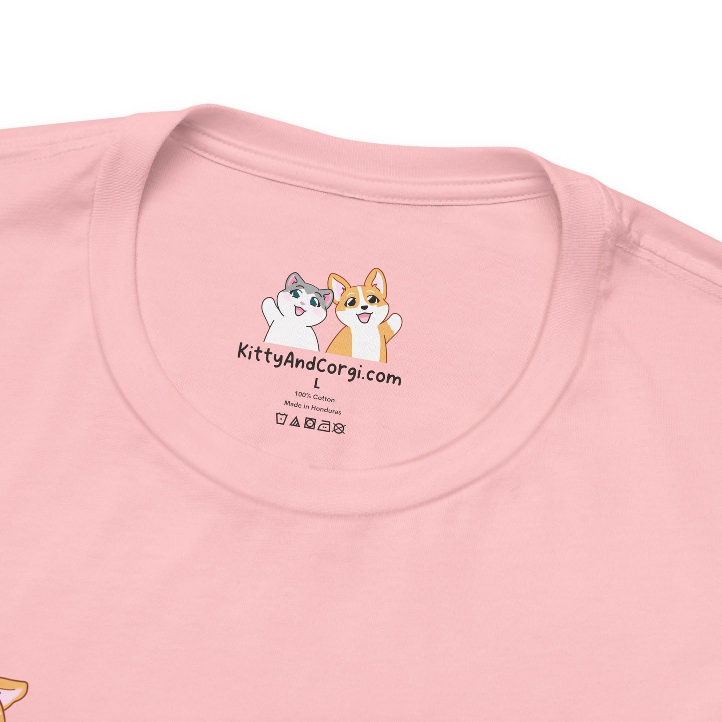 Corgi Reading a Book - Super Soft Cotton Airlume Unisex T-Shirt