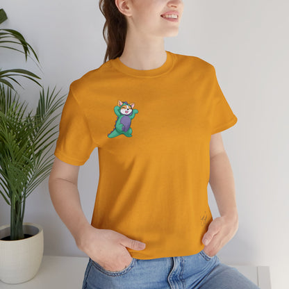 Kitty and Corgi — Corgi-zilla Dino Stomps — Super Soft Cotton Airlume Unisex T-Shirt