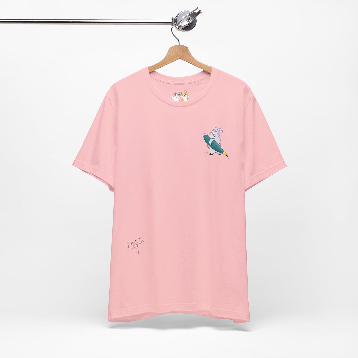 Stella the Ink Mouse — Super Soft Cotton Airlume Unisex T-Shirt