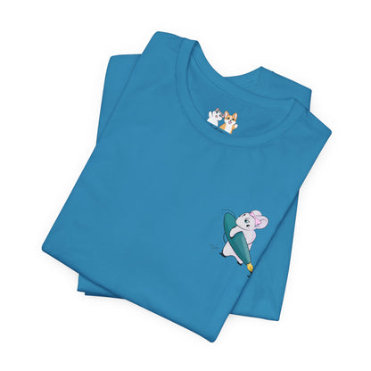 Stella the Ink Mouse — Super Soft Cotton Airlume Unisex T-Shirt