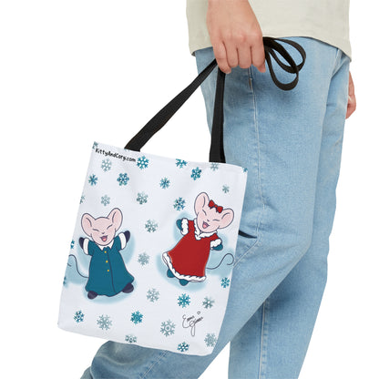 Snow Angel Mousies Tote Bag