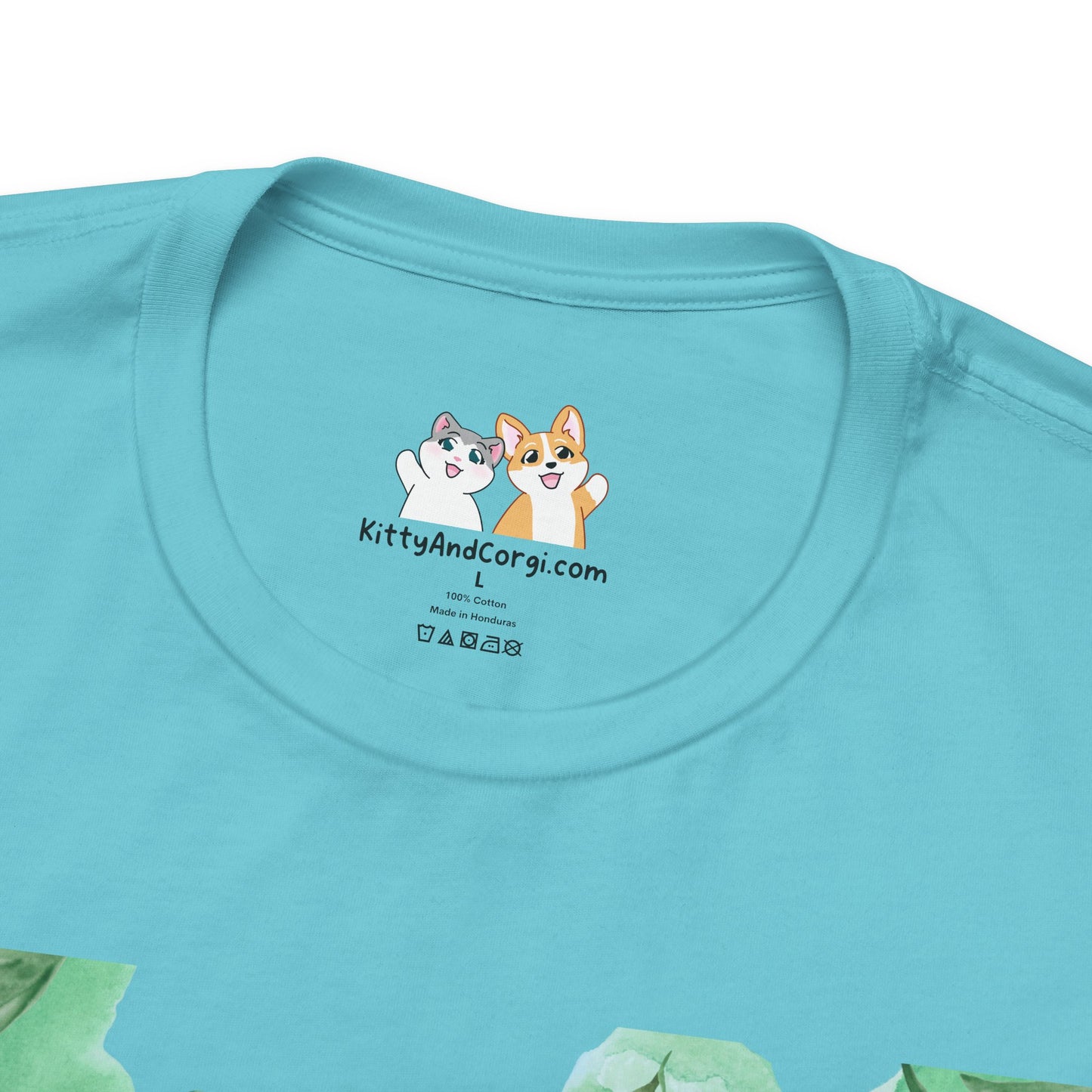 Corgi - Confidence is the Best Outfit - Super Soft Cotton Airlume Unisex T-Shirt (Horizontal Graphic)