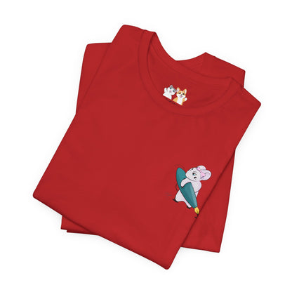 Stella the Ink Mouse — Super Soft Cotton Airlume Unisex T-Shirt