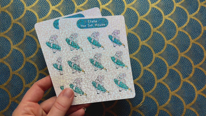 Stella the Ink Mouse Holographic Sticker Sheet